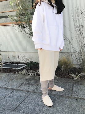 「アイテム（レギンス/スパッツ）」を使った、chihiro®︎さん（レディース・154cm）の冬コーディネート