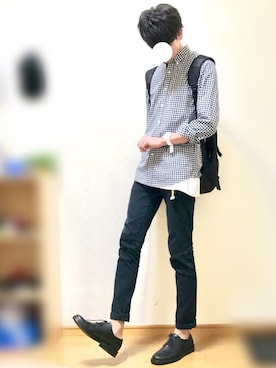 「ADPOSION（アドポーション）のアイテム」を使った、Kaiさん（メンズ・174cm）の春コーディネート