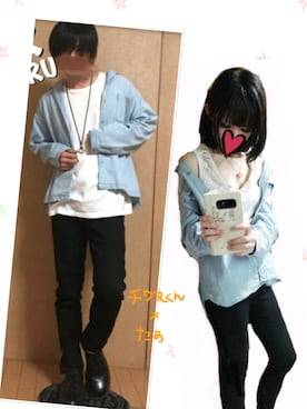 「白トップス」｜「アイテム（その他）」を使った、たぁさん（レディース・150cm）の春コーディネート