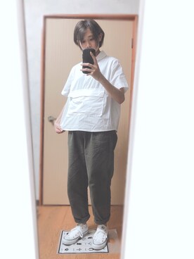 「カンガルーポケット」｜756.さん（レディース・158cm）の夏コーディネート