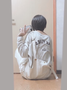 「バックロゴ」｜「アイテム（レッグウェア）」を使った、756.さん（レディース・158cm）の秋コーディネート