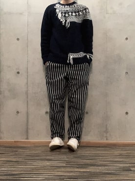 「N°21（ヌメロ ヴェントゥーノ）のアイテム（トップス）」を使った、nissy_29さん（メンズ・181cm）の冬コーディネート