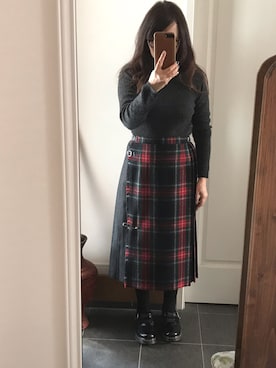 「オニール」｜Aki さん（レディース・157cm）の冬コーディネート