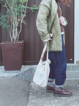 「M65」｜ぬん。さん（レディース・164cm）の冬コーディネート