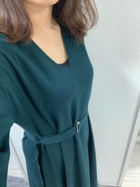 「PLST（プラステ）のアイテム（ワンピース/ドレス）」を使った、pocomanさん（レディース・161cm）の冬コーディネート