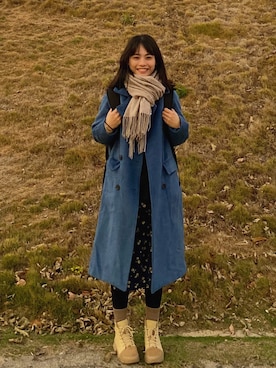 「GU（ジーユー）のアイテム（バックパック/リュック）」を使った、Shan Yuさん（レディース・158cm）の冬コーディネート