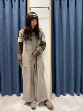 「Samansa Mos2 blue（サマンサモスモスブルー）のアイテム（モカシン/デッキシューズ）」を使った、さ や か  ☺︎さん（レディース・160cm）の冬コーディネート