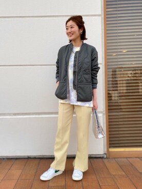 「FIVEBROTHER（ファイブブラザー）のアイテム」を使った、竹口（takeguchi）さん（レディース・159cm）の冬コーディネート