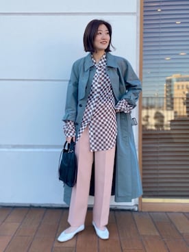 「ELYSIR（エリジール）のアイテム」を使った、竹口（takeguchi）さん（レディース・159cm）の冬コーディネート