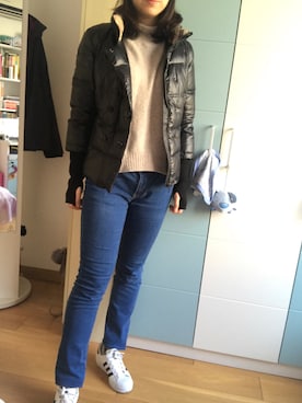「アイテム（ダウンジャケット/コート）」を使った、天然呆自然二的妮子さん（レディース・170cm・20代）の冬コーディネート