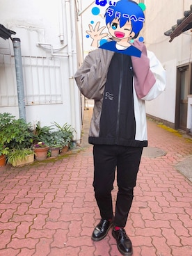 「rovtski」｜「アイテム（パーカー）」を使った、ちゅんさん（メンズ・173cm）の冬コーディネート