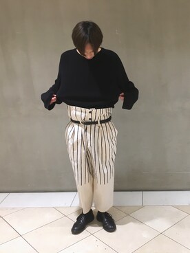 Yohji Yamamotoのその他パンツを使った人気ファッションコーディネート