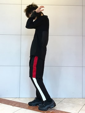 「lot holon（ロットホロン）のアイテム（パンツ）」を使った、よしきさん（メンズ・173cm）の夏コーディネート