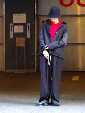 「SCHA（シャー）のアイテム」を使った、よしきさん（メンズ・173cm）の夏コーディネート