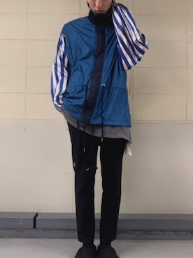 「FACETASM」｜「アイテム（スリッポン）」を使った、よしきさん（メンズ・173cm）の冬コーディネート