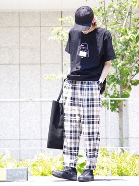 「Dunno（ドノウ）のアイテム」を使った、よしきさん（メンズ・173cm）の夏コーディネート