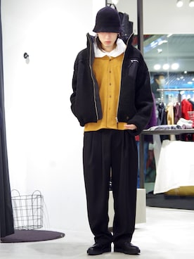 「Lui's（ルイス）のアイテム（ブルゾン）」を使った、よしきさん（メンズ・173cm）の秋コーディネート