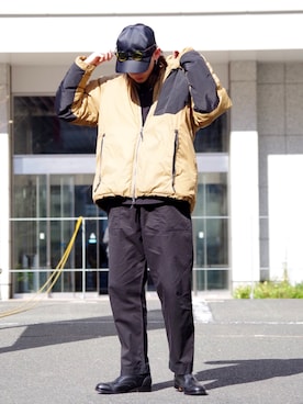 「Lui's（ルイス）のアイテム（ブルゾン）」を使った、よしきさん（メンズ・173cm）の秋コーディネート