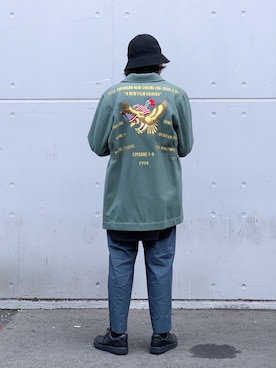 「DAIRIKU（ダイリク）のアイテム（ジャケット/アウター）」を使った、よしきさん（メンズ・172cm）の秋コーディネート