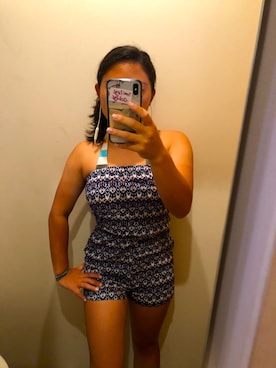「アイテム（つなぎ/オールインワン、その他）」を使った、Ackeyさん（レディース・153cm）の夏コーディネート
