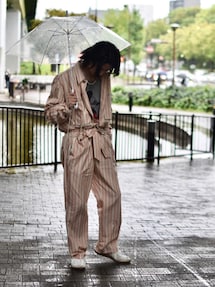 ミドリカワ、midorikawaチェック柄オーバーオール・つなぎ ミドリカワ