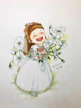「かすみ草」｜知海さん（レディース・156cm）の冬コーディネート