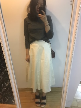 「KEITH（キース）のアイテム」を使った、麻豆一枝花さん（レディース・165cm）の夏コーディネート