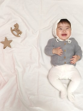 「アイテム（その他ベビー用品）」を使った、riiさん（キッズ・70cm）の冬コーディネート