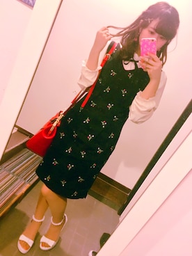 「Grimoire（グリモワール）のアイテム（ワンピース/ドレス）」を使った、Yuika.｡.:*さん（レディース・157cm）の夏コーディネート