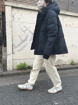 「ALLUMER（アリュメール）のアイテム（ジャケット/アウター）」を使った、nonoさん（レディース・159cm）の冬コーディネート