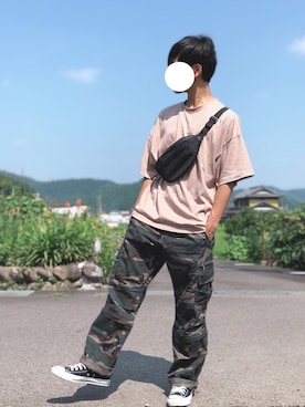 「THE DAY（ザデイ）のアイテム」を使った、fumiyaさん（メンズ・170cm）の夏コーディネート