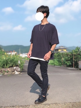 「SLAB（スラブ）のアイテム」を使った、fumiyaさん（メンズ・170cm）の夏コーディネート