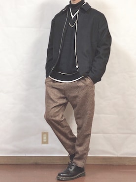 「My/kan（マイカン）のアイテム」を使った、fumiyaさん（メンズ・170cm）の春コーディネート