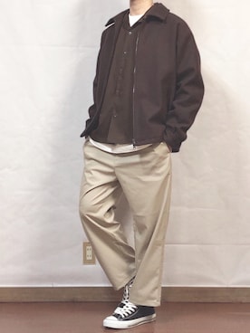 「CONVERSE（コンバース）のconverse コンバース ALL STAR HI オールスター ハイ 3206 BLACK(US)（スニーカー）」を使った、fumiyaさん（メンズ・170cm・20代）の春コーディネート