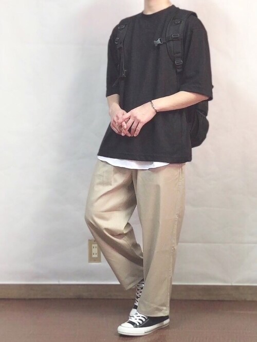 Fumiya ユニクロのtシャツ カットソーを使ったコーディネート Wear