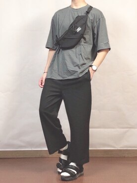 「4A.M.LIFESTYLE（フォーエーエムライフスタイル）のアイテム」を使った、fumiyaさん（メンズ・170cm）の夏コーディネート