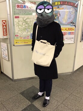 「お買い物」｜「アイテム（その他シューズ）」を使った、かっきーさん（メンズ・173cm）の冬コーディネート