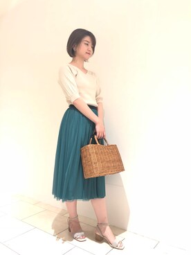 「yangany（ヤンガニー）のアイテム」を使った、yunaさん（レディース・160cm）の春コーディネート