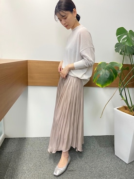 「Rougevif」｜「アイテム（バレエシューズ）」を使った、yunaさん（レディース・161cm）の春コーディネート