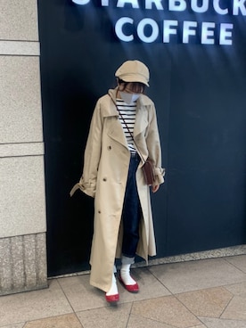 「UNIQLO（ユニクロ）のアイテム（帽子）」を使った、miwaさん（レディース・155cm）の春コーディネート