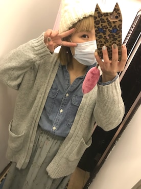 「Casselini（キャセリーニ）のアイテム（PC・スマホグッズ/家電）」を使った、imbo2koさん（レディース・158cm）の春コーディネート