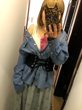 「Casselini（キャセリーニ）のアイテム（PC・スマホグッズ/家電）」を使った、imbo2koさん（レディース・158cm）の春コーディネート