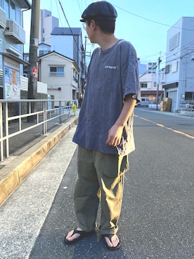 古着屋 LESさん（メンズ・182cm）の春コーディネート