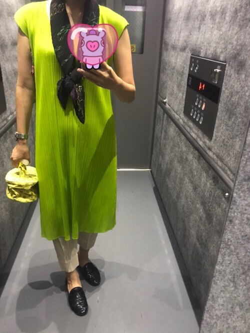 ピーナッツ Pleats Pleaseのワンピースを使ったコーディネート Wear ピーナッツ Pleats Pleaseのワンピースを使ったコーディネート Wear