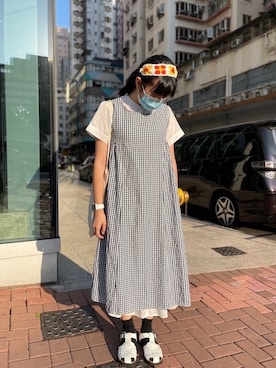「Hong Kongのアイテム（ヘアバンド、その他）」を使った、funnyさん（レディース・160cm）の秋コーディネート