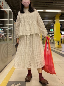 「b+ab（ビープラスエービー）のアイテム」を使った、funnyさん（レディース・160cm）の秋コーディネート