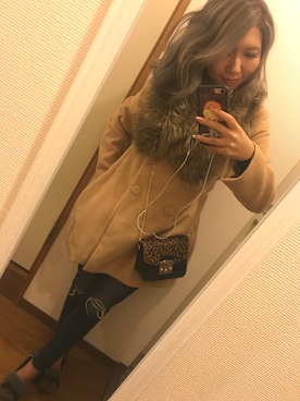 「one way（ワンウェイ）のアイテム（その他アウター）」を使った、maichunさん（レディース・160cm）の冬コーディネート
