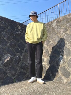 「アイテム（帽子）」を使った、Masatoさん（メンズ・179cm・10代）の春コーディネート