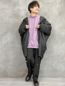 「MinoriTY（マイノリティ）のアイテム（ナイロンジャケット）」を使った、strtkgさん（メンズ・172cm）の冬コーディネート