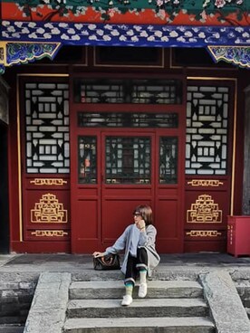 「旅遊」｜Joanneさん（レディース・156cm）の秋コーディネート
